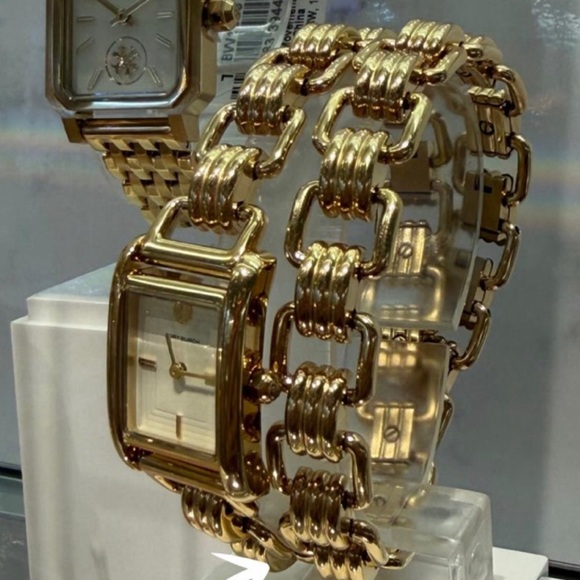 Tory Burch The Small Eleanor Double Wrap Bracelet Set, 19mm x 28mm - Picture 7 of 7